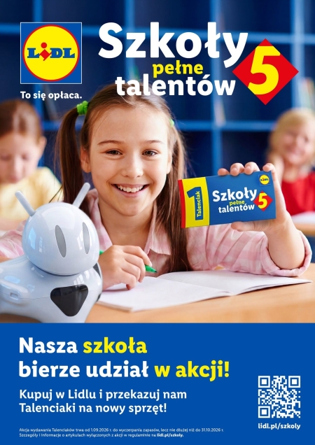 Nasza szkoła bierze udział w kampanii „Szkoły Pełne Talentów 5”!